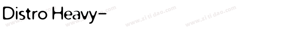 Distro Heavy字体转换
